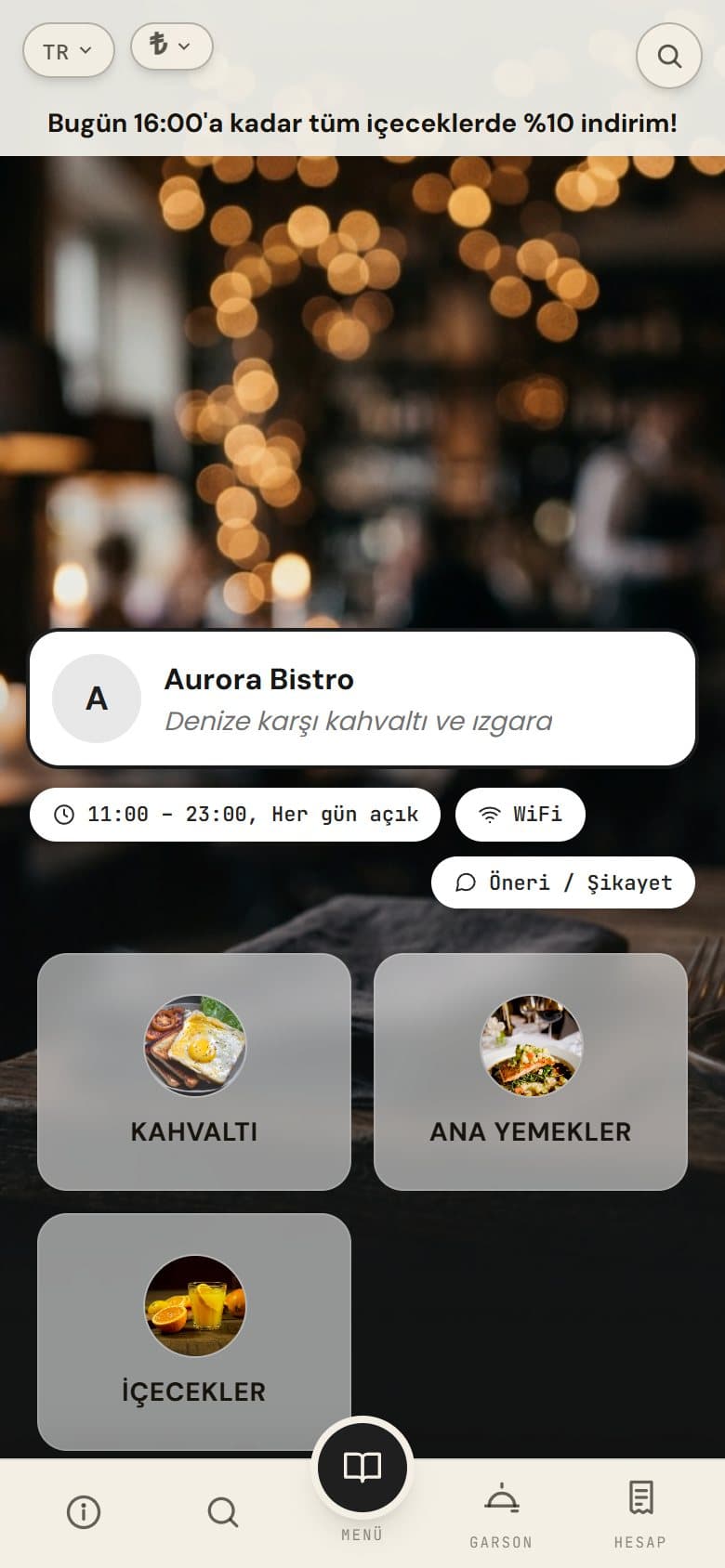 Klasik — Gerçek ürün ekranı
