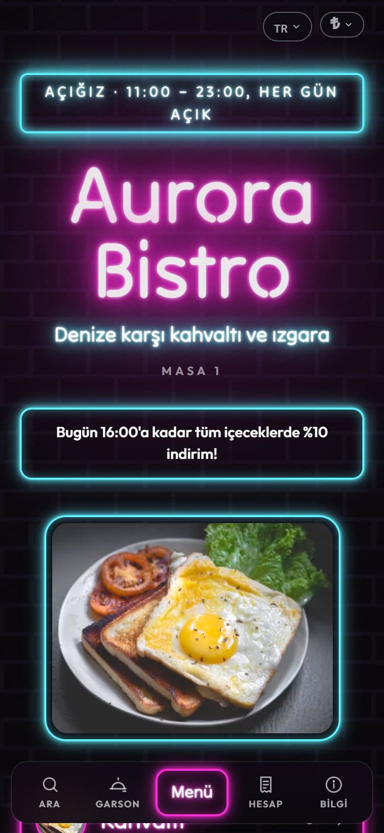 Neon — Gerçek ürün ekranı